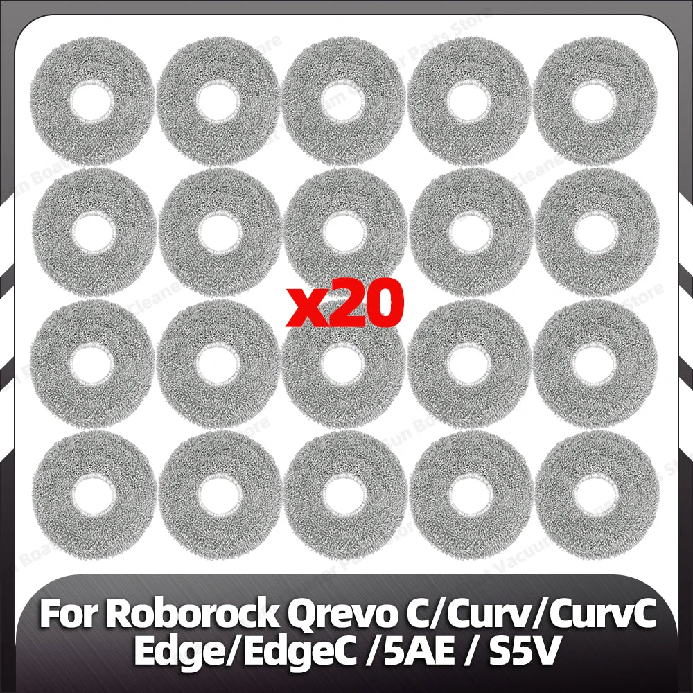 Fit for Roborock Qrevo C/QrevoC Pro/Curv/CurvC/Edge/EdgeC/5AE/S5V/S5X/5AI/5XC Main Side Brush HEPA Filter Mop Pad Dust Bag Parts