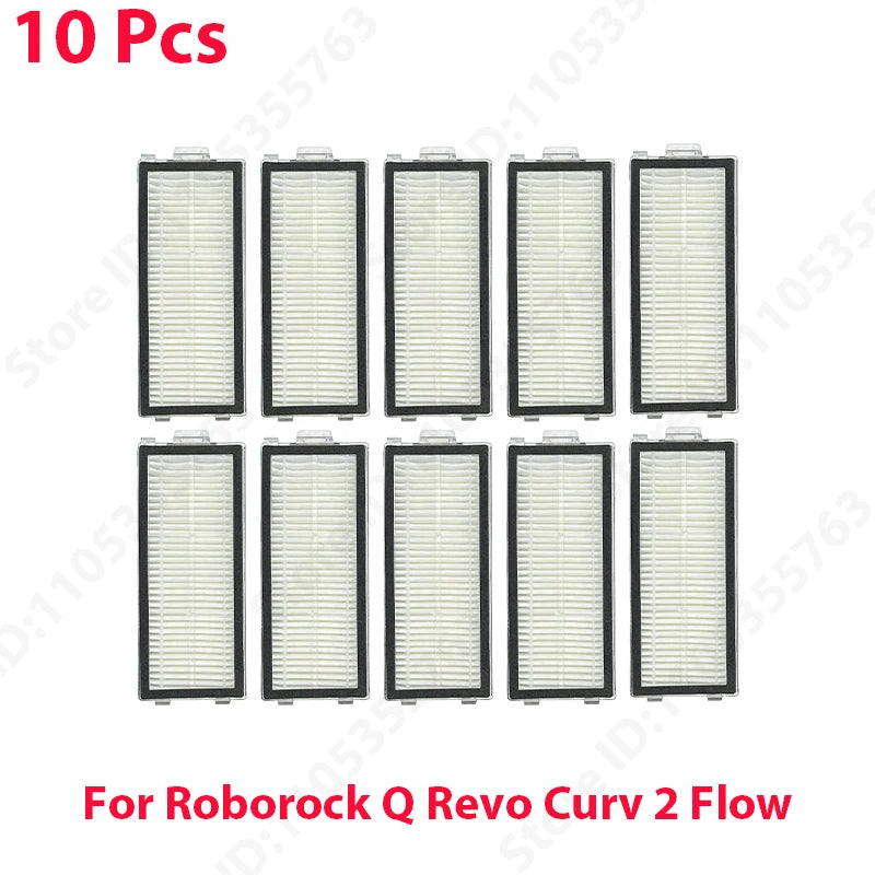 Original Roborock Q Revo Curv 2 Flow Filter Main / Side Brush Roller Mop Dust Bag Robot Vacuum Cleaner Parts