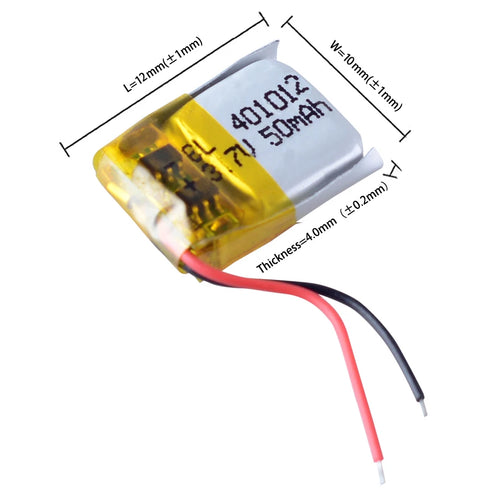 10Pcs 301012 501012 601012 401012 401012P 3.7V 50mAh Li Poly