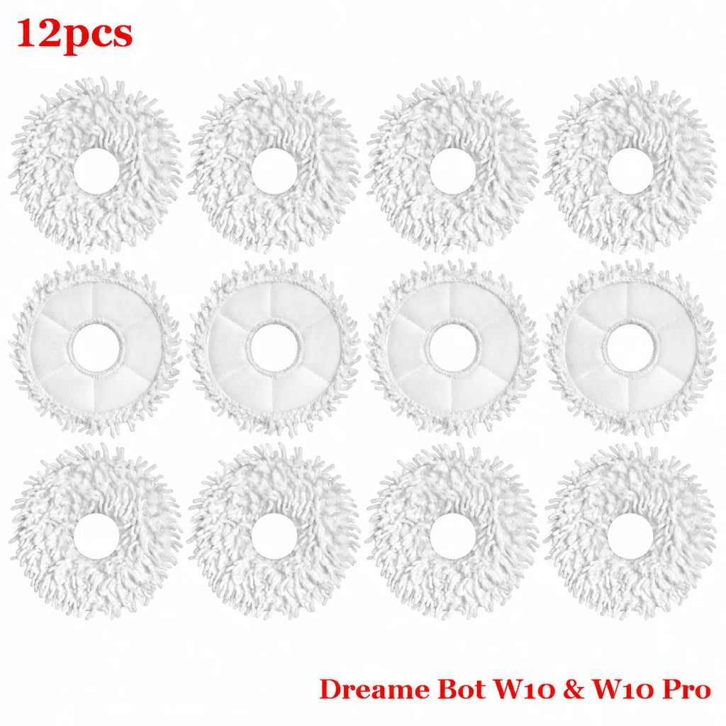 Mop Pad Spare Parts For XiaoMi Dreame Bot W10 & W10 Pro Self-Cleaning Robot Vacuum And Mop Accessories Vacuum Cleaner Mop Cloth