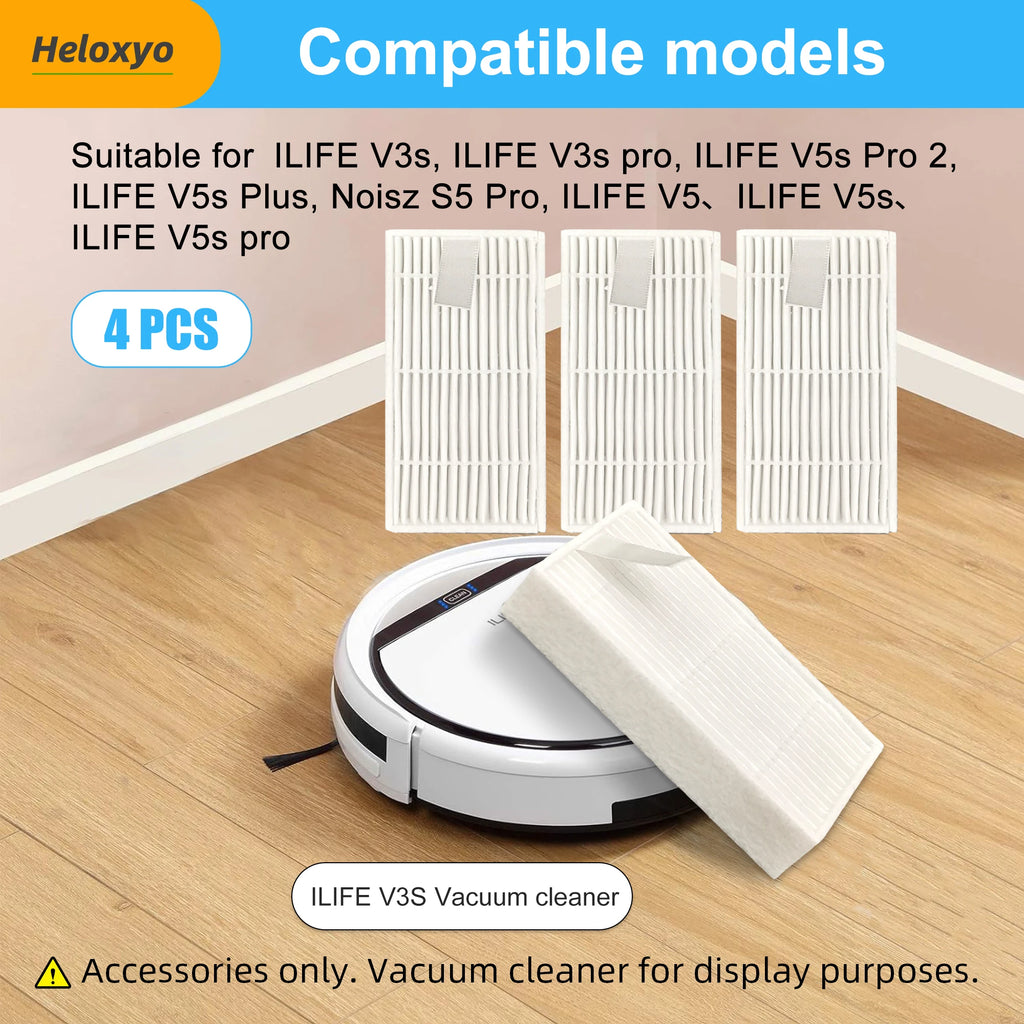 For ILife HEPA Filter V5 V5s V3 V3S V5S V50 Pro V55 X5 Robot