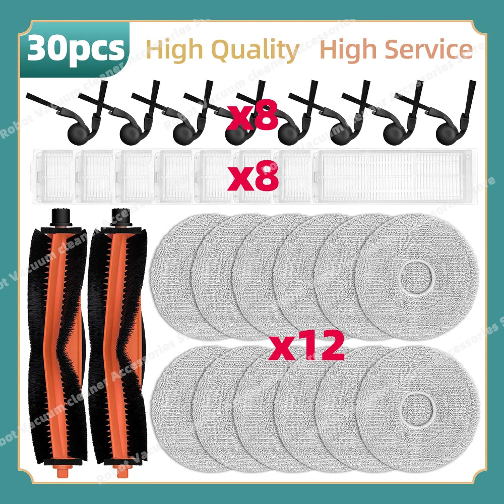 Compatible For Xiaomi Robot Vacuum S40 Pro / OV71GL Vacuum Replacement Parts Main Side Brush HEPA Filter Mop Cloth Accessories