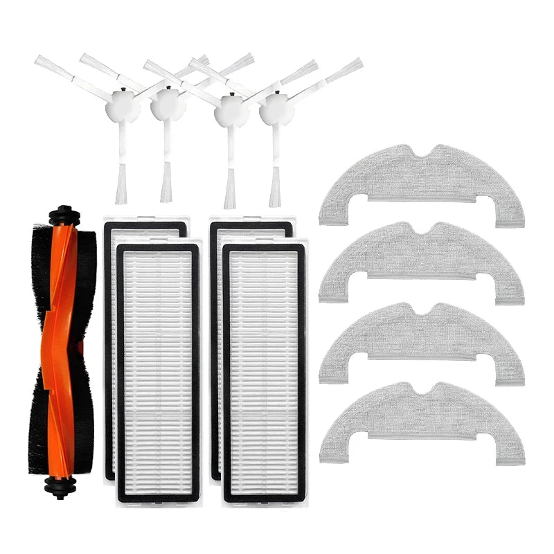 Accessories For Xiaomi Robot Vacuum X10 Robot Vacuum Cleaner Parts Replacement Main Side Brush Hepa Filter Mop Cloth Dust Bag