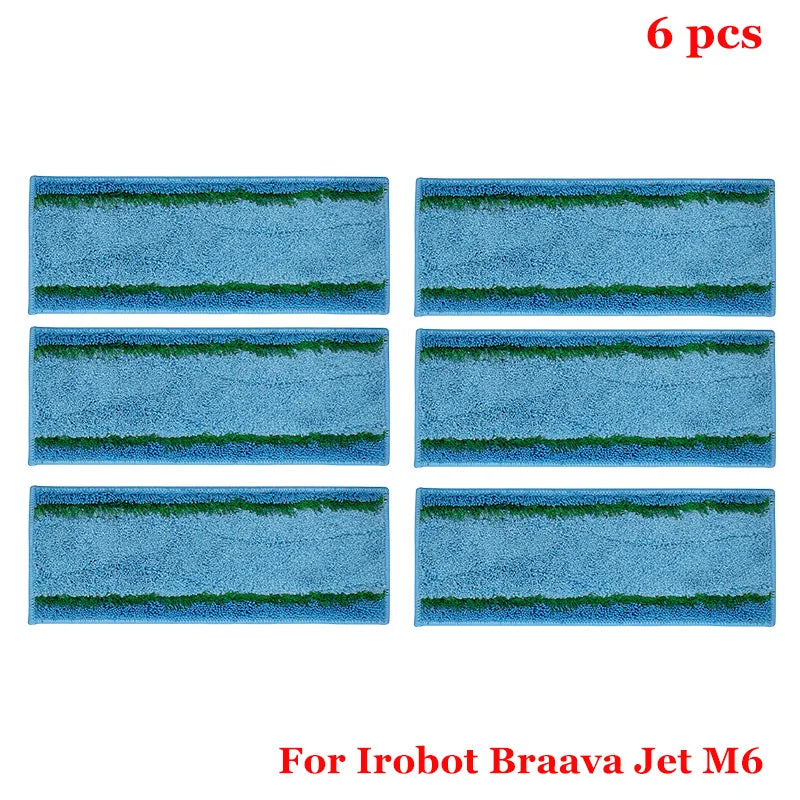 Detachable Mop Pads for IRobot Braava Jet M6 Series Robot Upgrade Reusable M6 Mop Pad Replacement Accessories Wet Mopping Pads