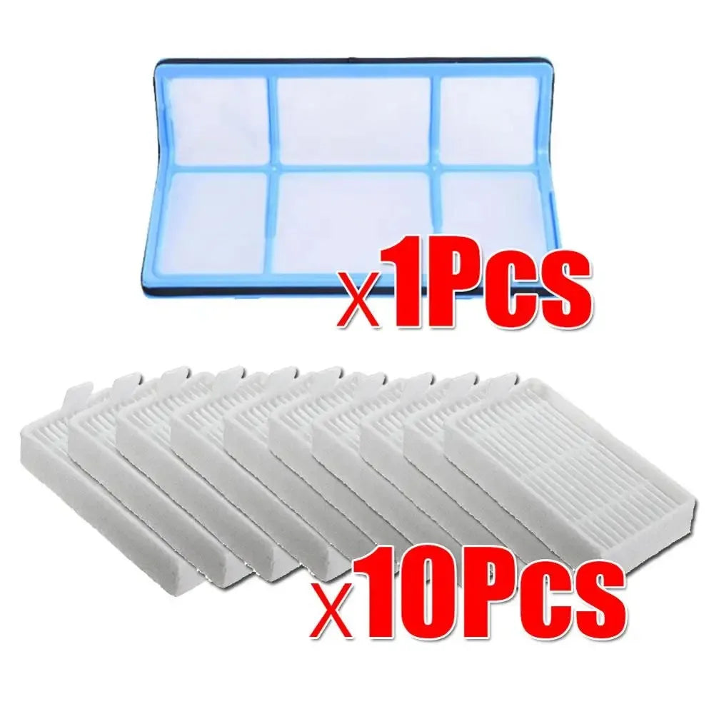 For ILife V5 V5S V3 V3S V5Pro V50 V55 X5 Robot Vacuum Cleaner Spare Parts Side Brush HEPA Filter Mop Velcro Replacement Parts