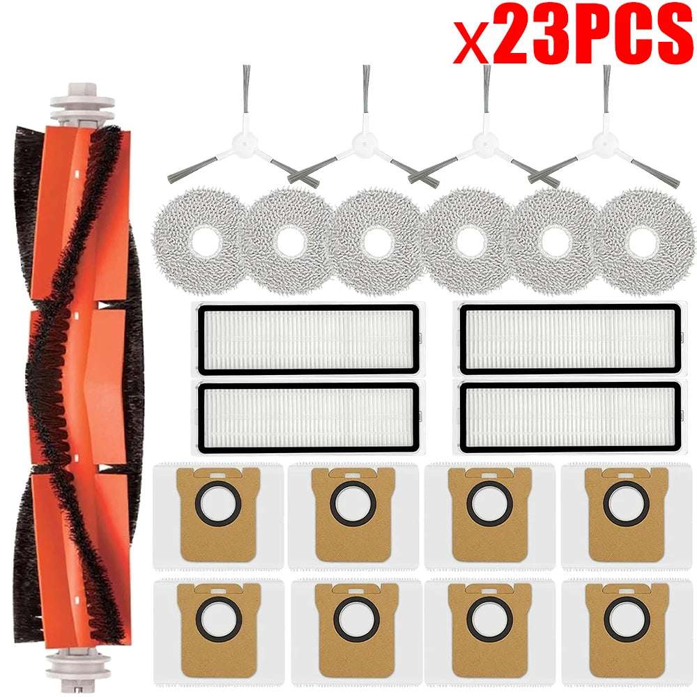 For Xiaomi Robot Vacuum X20+ X10+ X20 Plus X10 Plus Parts Main Side Brush Hepa Filter Mop Cloth Dust Bag Replacement