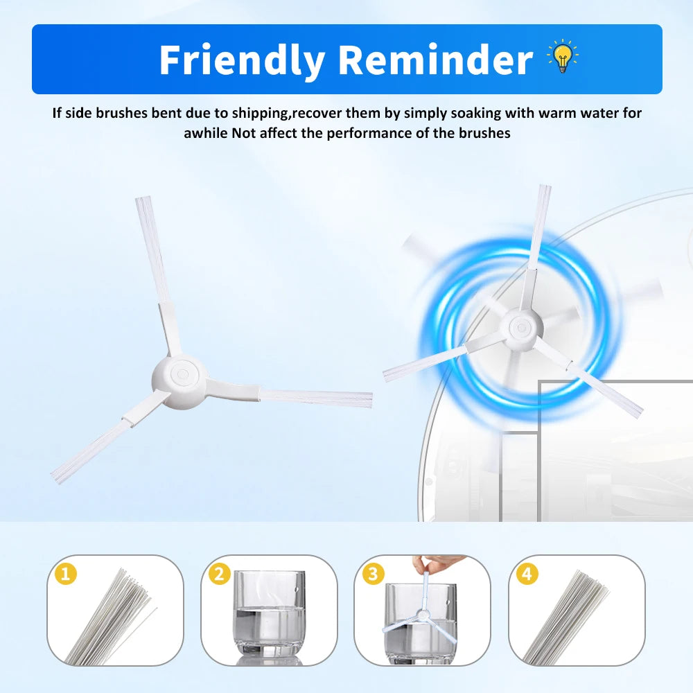 For Xiaomi Side Brush 3C Plus S20 D106 E10C E12 E10 B112 C10