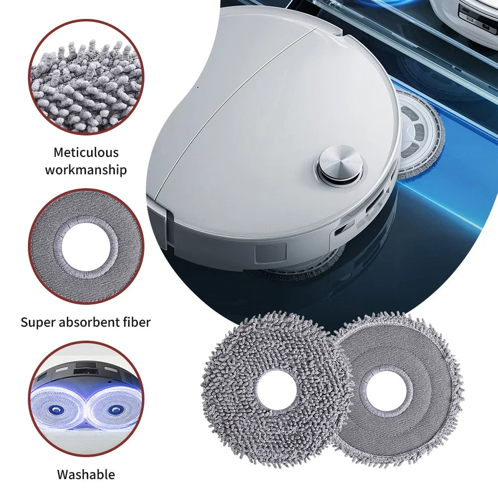 Mop Pads for Roborock G20s Ultra/P20 PRO/P10 PRO/Saros 10R/Q