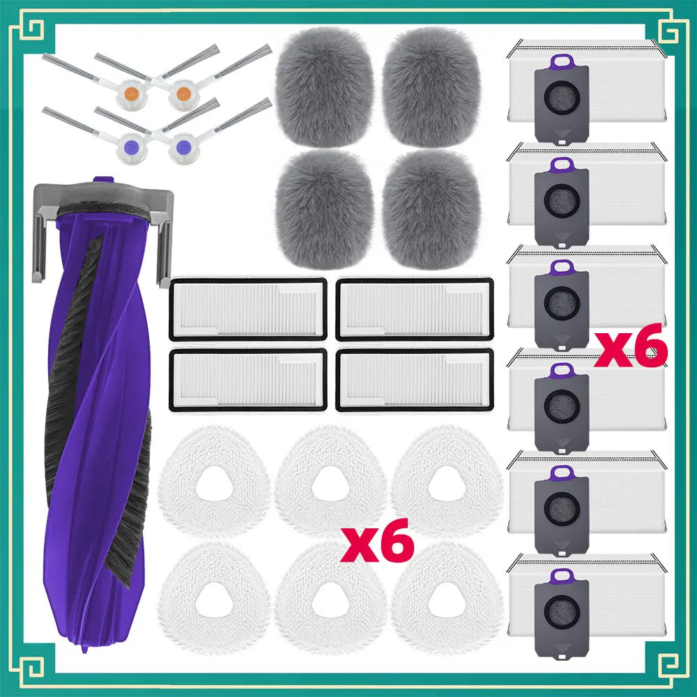 Replacement Parts Roller Side Brush HEPA Filter Mop Cloth Dust Bag for Narwal Freo Z Ultra Robot Vacuum Cleaner