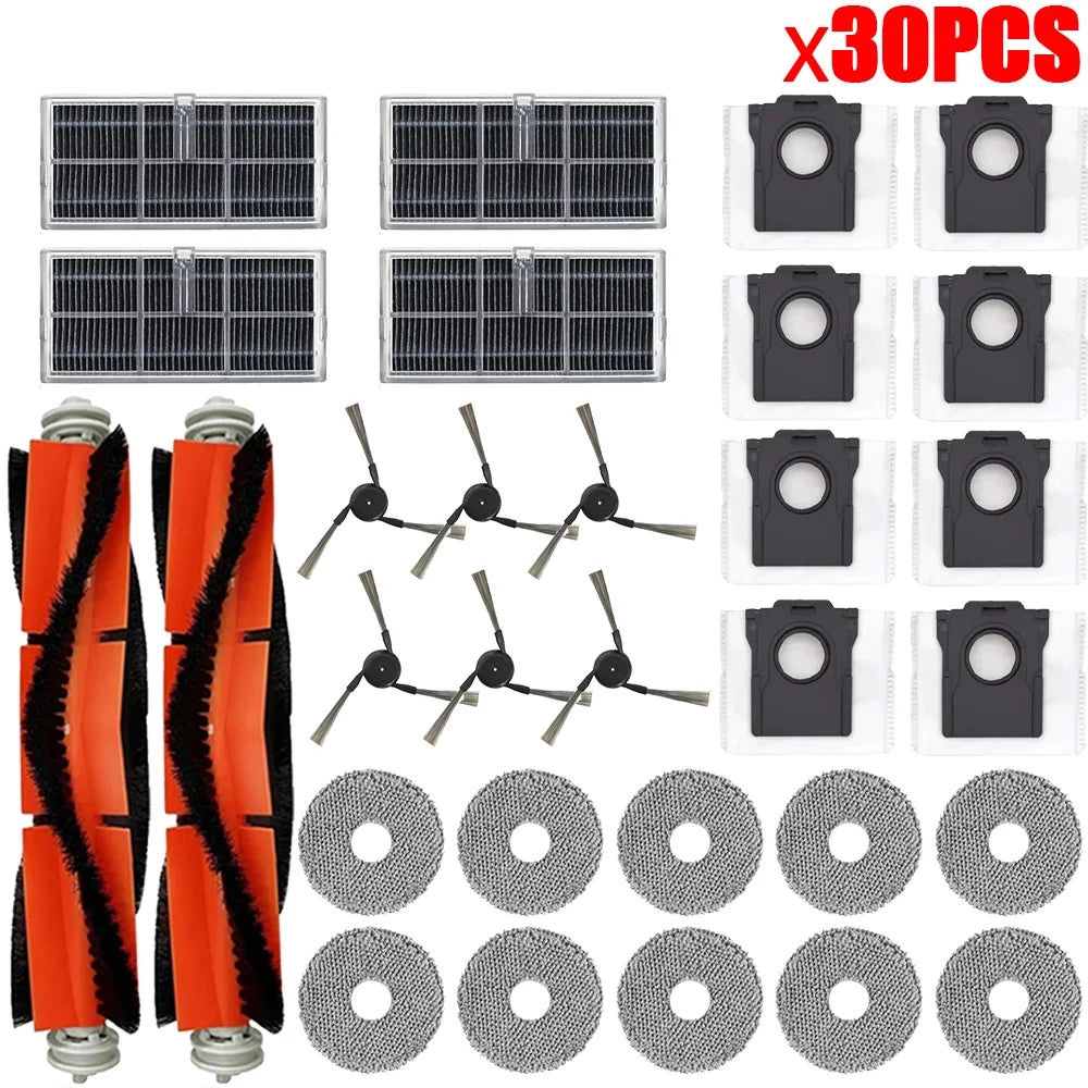 For Dreame L40 ultra / X40 Ultra Robot Vacuum Accessories Dust Bags Mop Main Side Brushes Cloths HEPA Filters Spare Parts