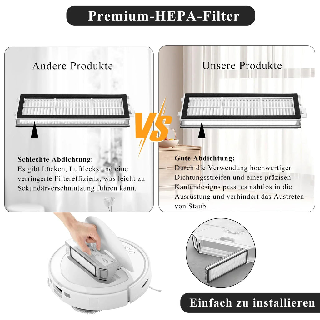 HEPA Filter for Roborock Qrevo S/Qrevo Curve/Qrevo Pro/Qrevo