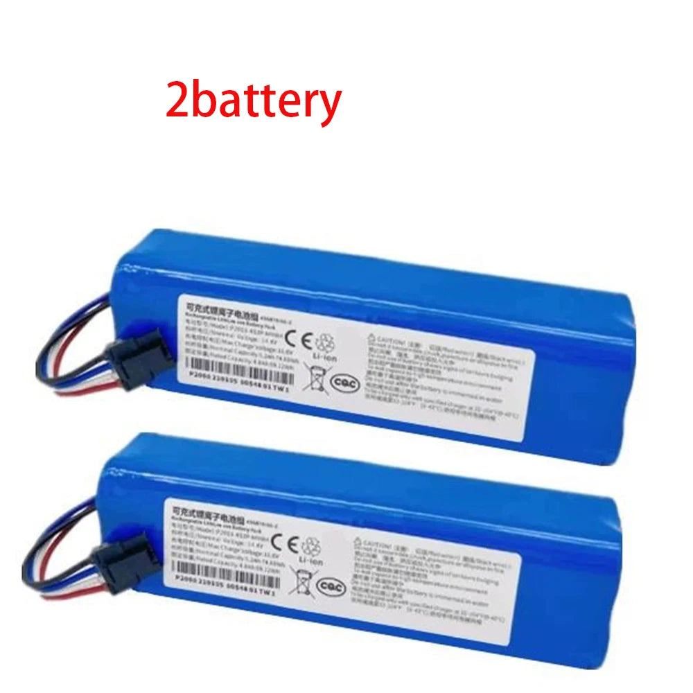 14.4v/14.8v 5200mAh 100% New Rechargeable Li-ion Battery for Narwal J3 J4 YJCC012 YJCC015 Robot Vacuum Cleaner Battery Pack