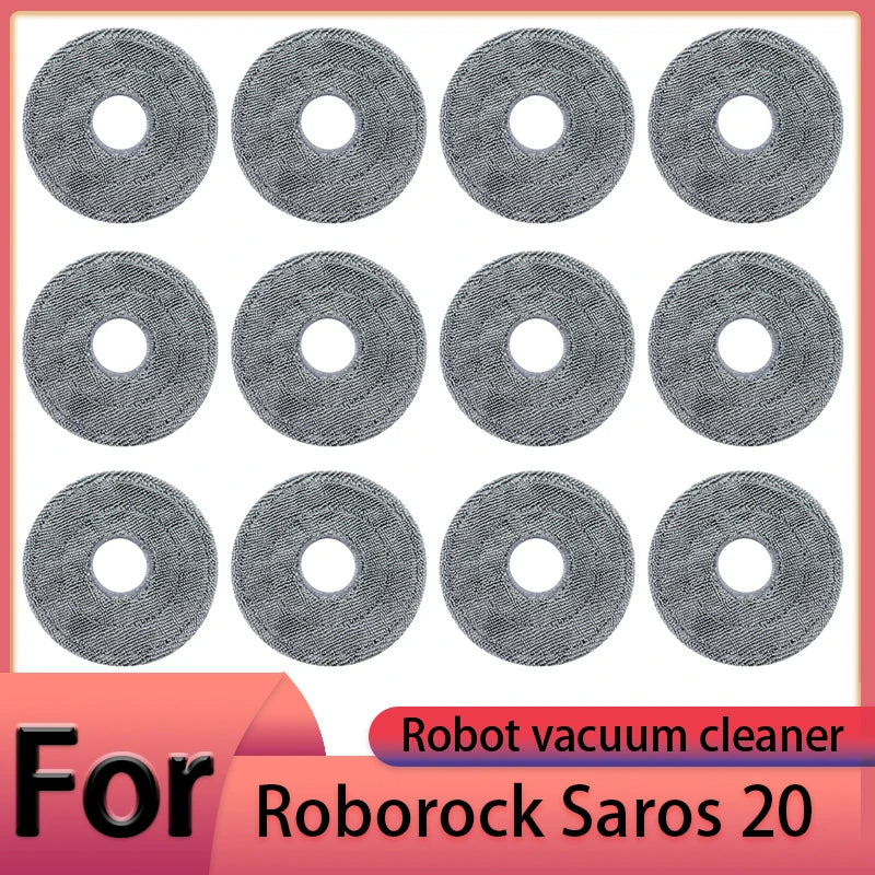 Roborock Saros 20 Robot Vacuum Cleaner Accessories Main Brush Side Brush HEPA Filter Mop Cloths Dust Bag Spare Parts