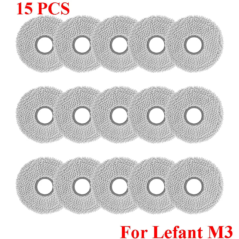 Accessories For Lefant M3 / M3 MAX / M3L HEPA Filters Robot Vacuum Cleaner Main Side Brush Mop Cloth Pads Dust Bags