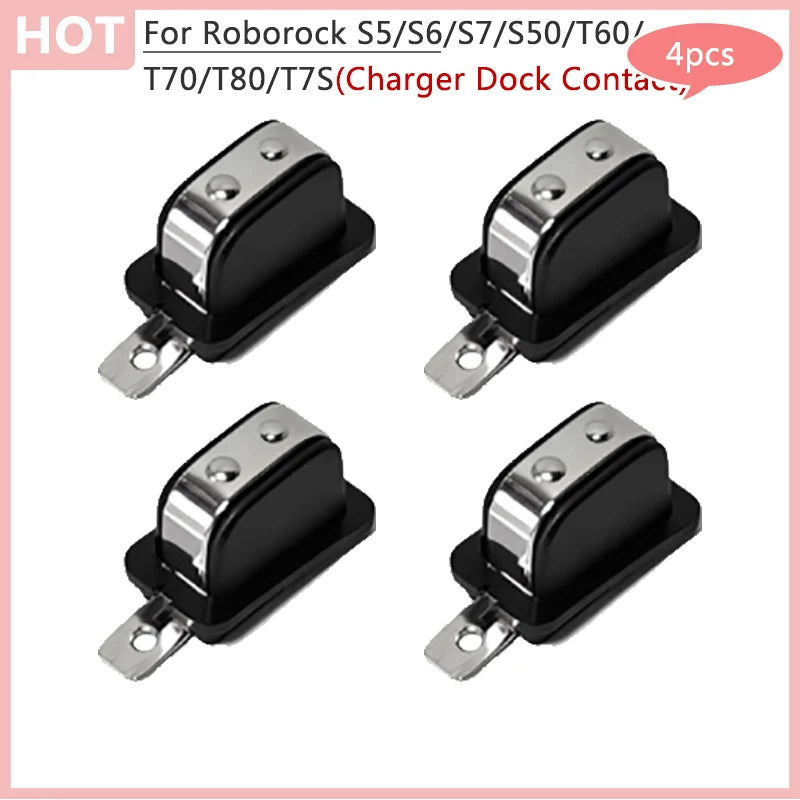 Replaceable Charger Dock Contact For Roborock S5 /S6 /S7 /S50 /T60 /T70 /T80 /T7S Vacuum Cleaner Charging Contacts Accessories