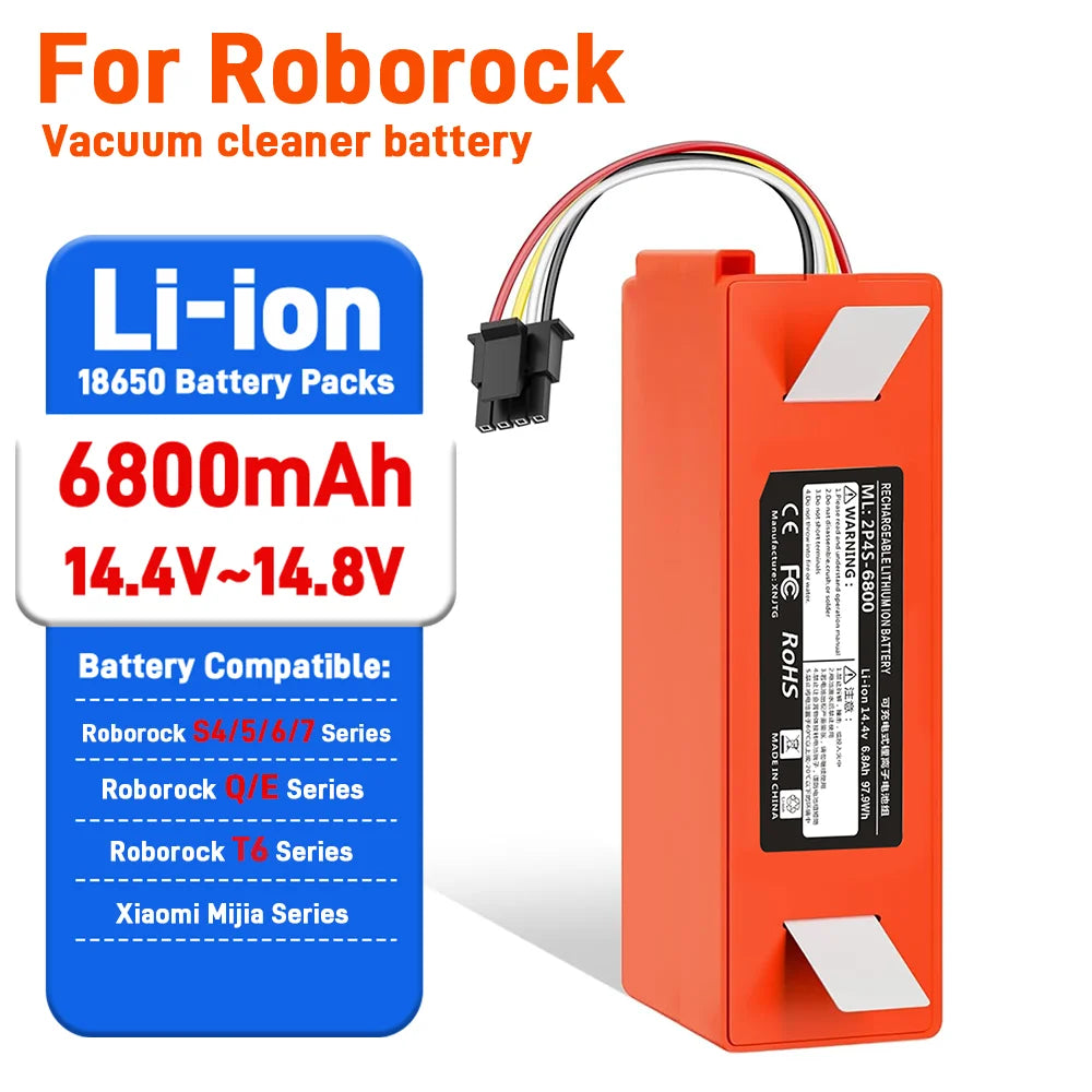 Rechargeable Li-ion Battery for Roborock S4 Max S5 Max S6 Ma