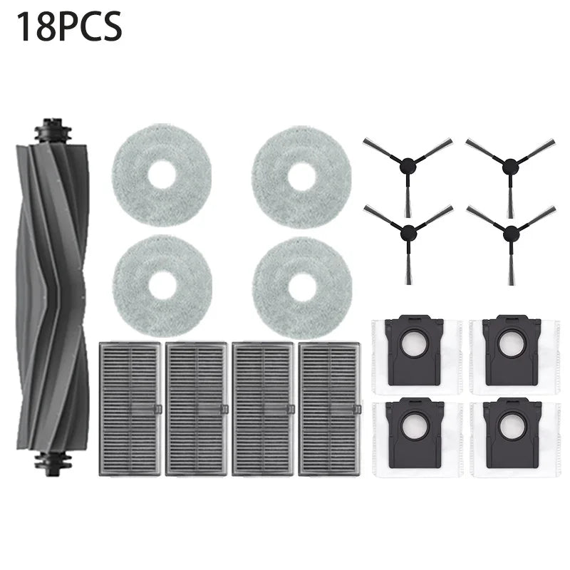 Dreame L30s Ultra & L10s Ultra Gen2 Robot Vacuum Cleaner Accessories - Main Side Brush Mop Cloth HEPA Filter Dust Bag Replace