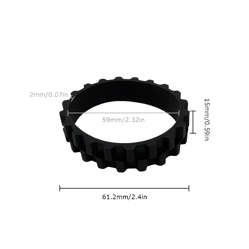 Rubber Wheel Leather Ring Suitable for Roborock S50 S55 S51 