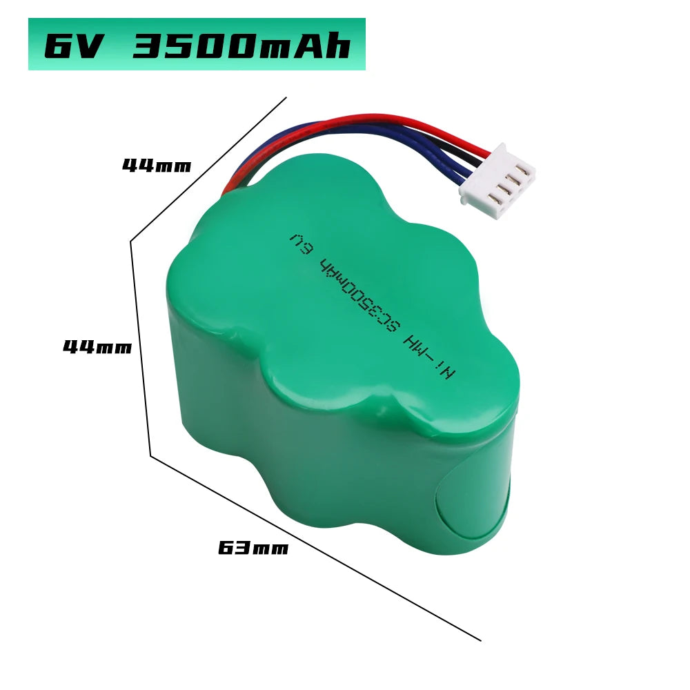 Ni-MH 3500mAh 6V Vacuum Cleaner Robot battery in For 620 710