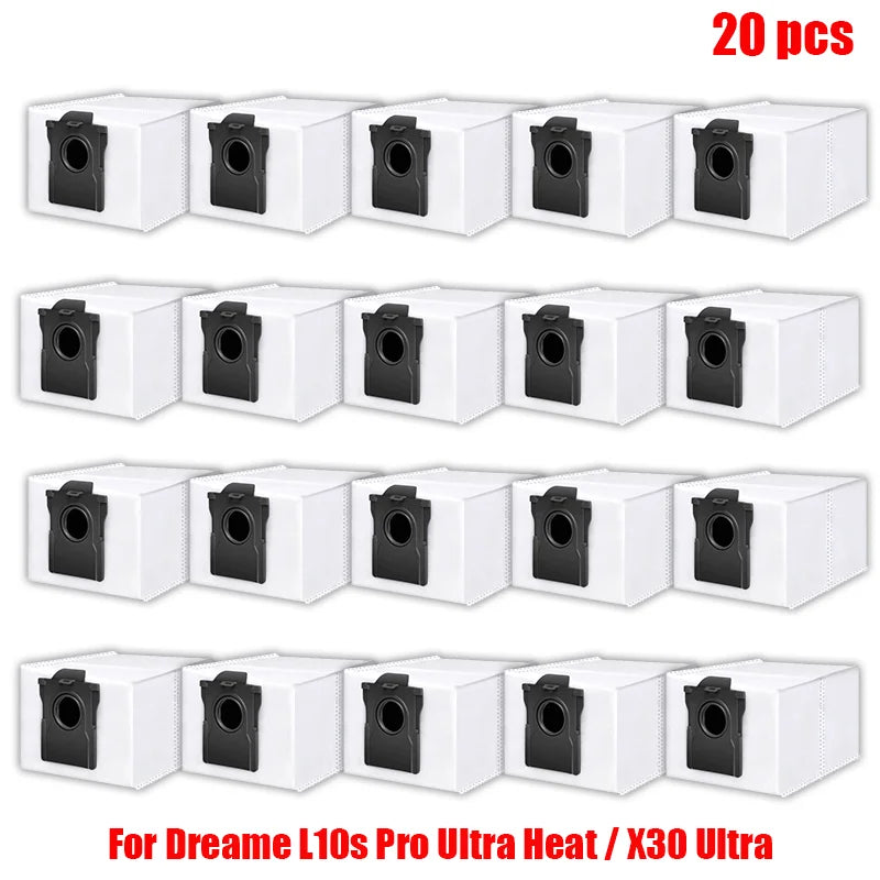 Dreame L10s Pro Ultra Heat / X30 Ultra Robot Vacuum Cleaner Parts Main Side Brush Mop Cloth Hepa Filter Dust Bag Accessories