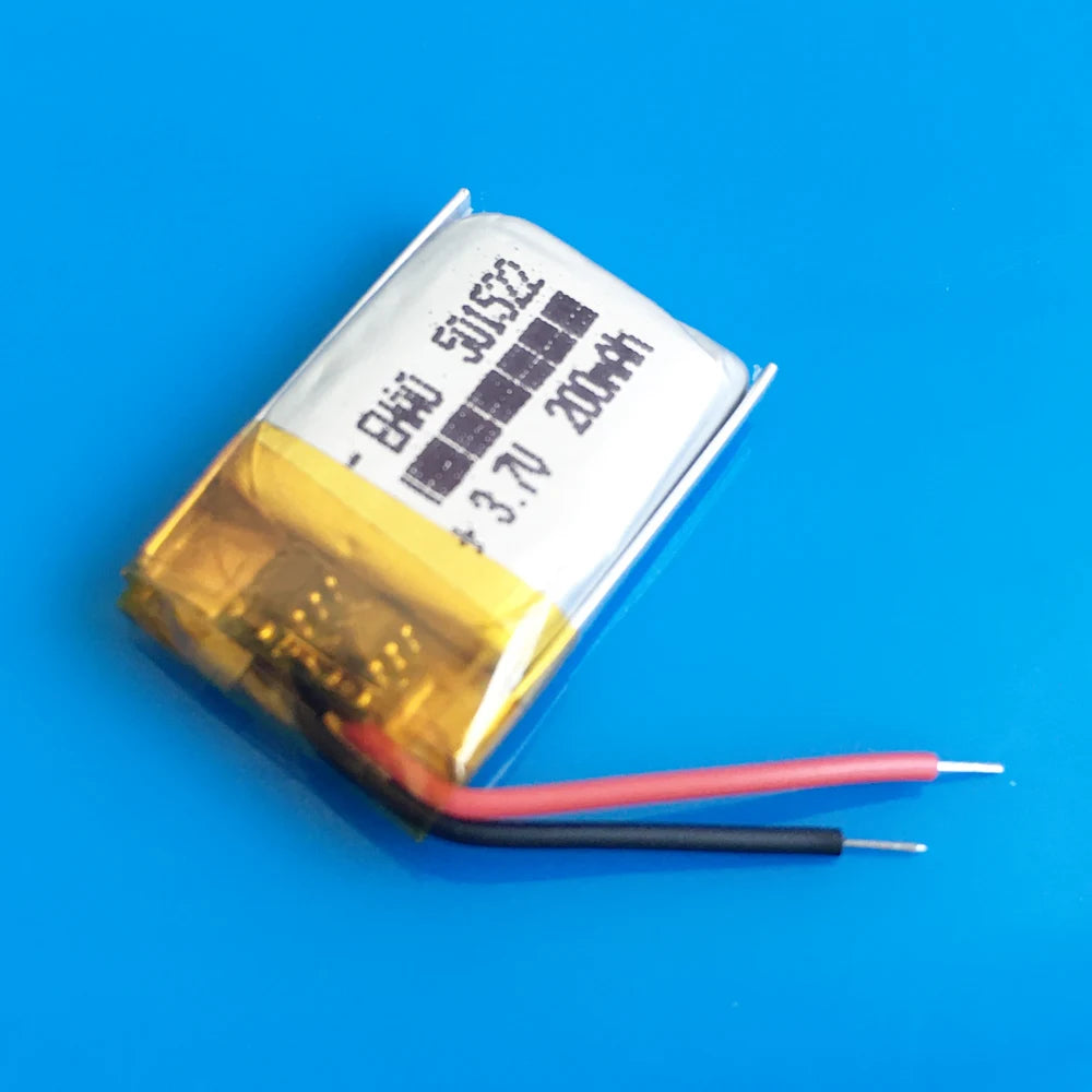 501522 Lipo Battery 3.7V 200mAh Rechargeable Small Battery F