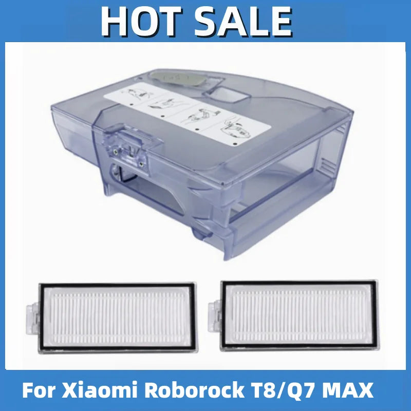 2 In 1 Water Tank Dust Box For Xiaomi Roborock T8/Q7 MAX Swe