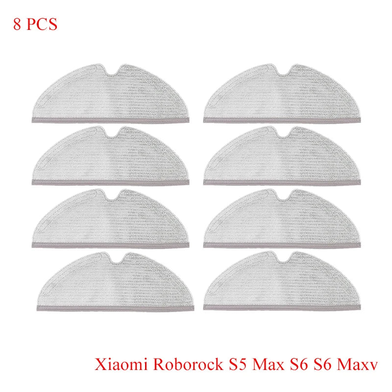 For Xiaomi Roborock S5 Max S6 Maxv Vacuum Cleaner Replacement Kit Roller Brush HEPA Filter Mop Cloth Accessories Spare Parts