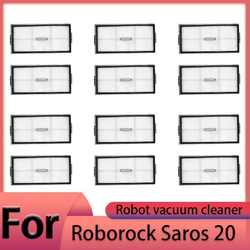 Roborock Saros 20 Robot Vacuum Cleaner Accessories Main Brush Side Brush HEPA Filter Mop Cloths Dust Bag Spare Parts