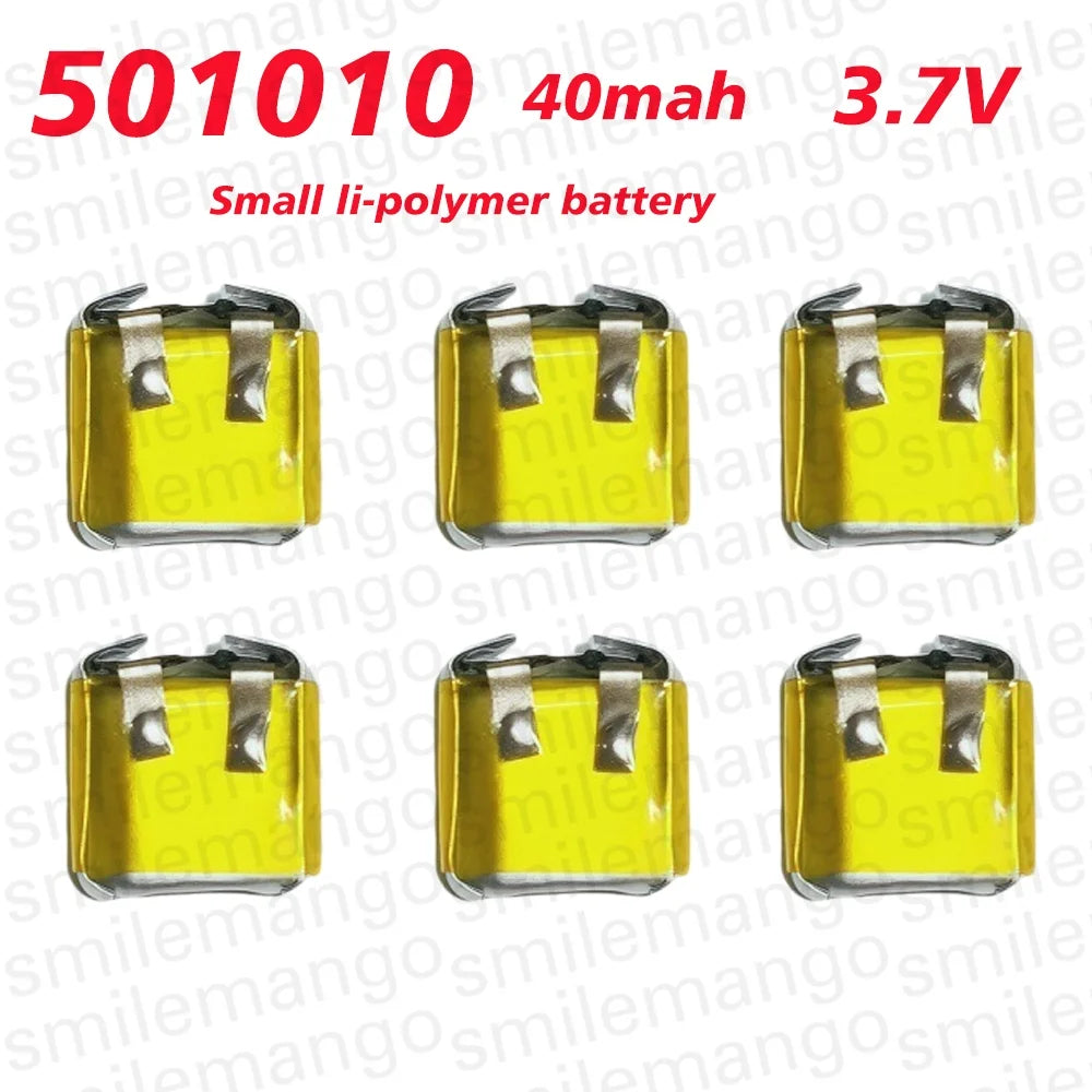 501010 Battery 3.7V 40mAh Lipo Rechargeable Polymer Lithium 