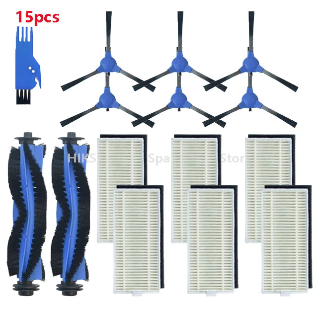 Roller Brush Pre-Filter Side Brush Parts For Eufy Robovac 11S 35C 15C 25C 30C Robot Vacuum Cleaner Accessories Wheel Brush Cover