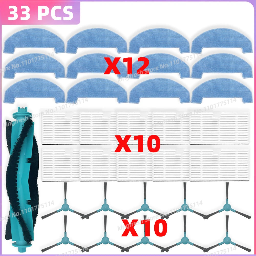 Compatible For Cecotec Conga 7690 Immortal Max / Conga Y80 Vacuum Parts Main Roller Side Brush HEPA Filter Mop Cloth Dust Bag
