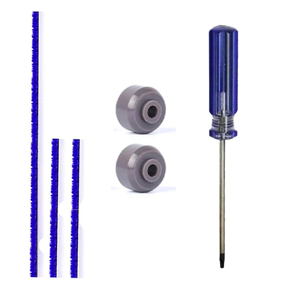 Plush Strips And Soleplate Wheels for Dyson V6 V7 V8 V10 V11 V15 Soft Roller Cleaner Head Strips Felt Strips Replacement Parts