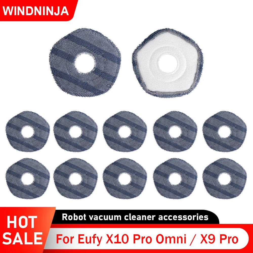 Mop Cloths For Eufy X10 Pro Omni / X9 Pro Robot Vacuum Clean