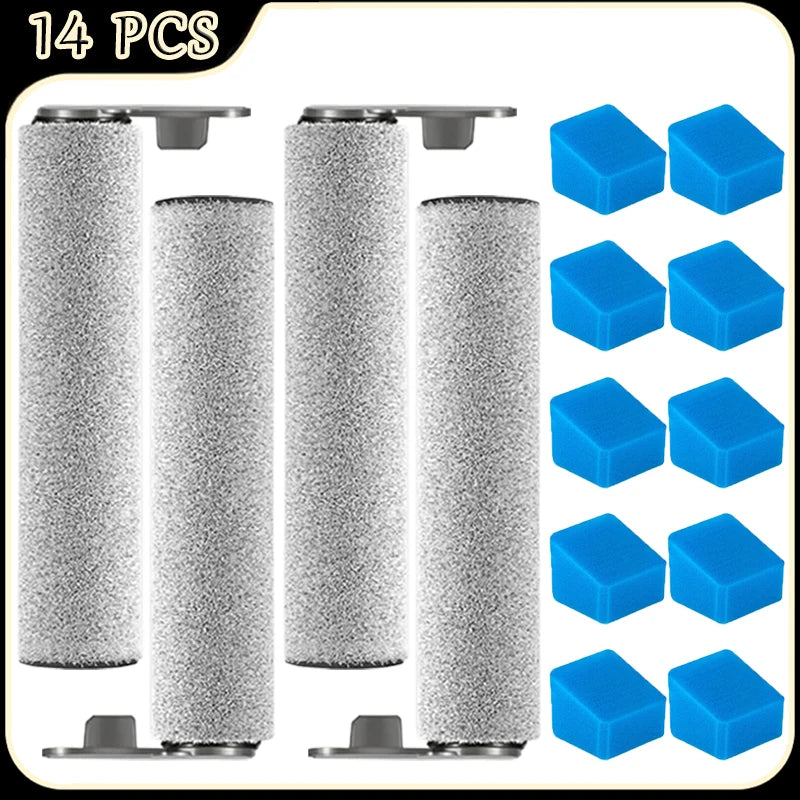 For JONR ED12 Pro Robot Vacuum Cleaner Accessories Main Roller Brush Filter Sponge Replacement Parts