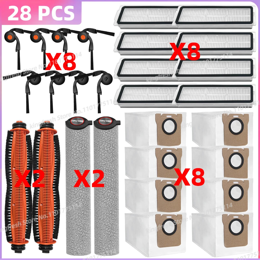 Compatible for ( Xiaomi Mijia Robot Vacuum 6 Max / PV11CN ) Vacuum Parts Main Side Brush Filter Roller Mop Bag