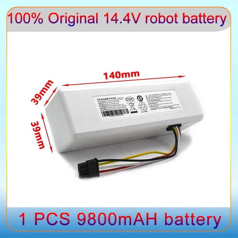 NEW 14.4V 12800mah P1904-4S1P-MM Battery For Xiaomi Mijia 1C STYTJ01ZHM Robot Vacuum Mop Cleaner Accessories battery