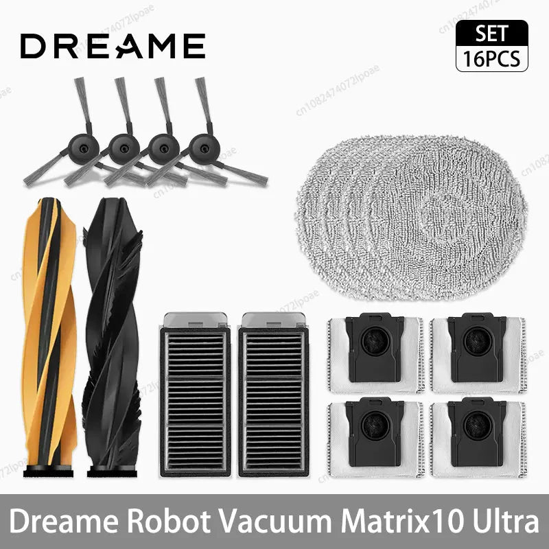 Dreame Matrix10 Ultra Robot Vacuum Cleaner Replacement Accessories Main Side Brush Hepa Filter Mop Cloth Dust Bag Parts Spare