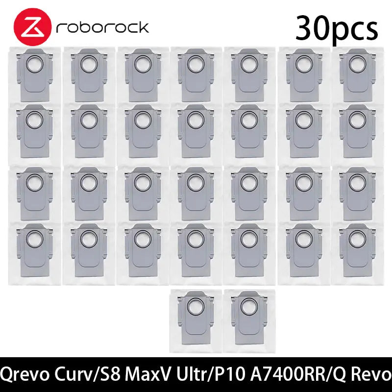 Roborock S8 MaxV Ultra / P10 A7400RR / Q Revo / Qrevo Pro / Qrevo MaxV / Qrevo S / Qrevo Plus Robot Vacuum Dust Bags Accessories