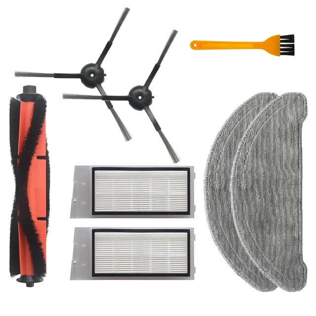 For Roidmi Eve Plus SDJ01RM Robotic Vacuum Cleaner Spare Parts Mop Cloth Hepa Filter Main Brush Side Brush Dust Bag Accessories