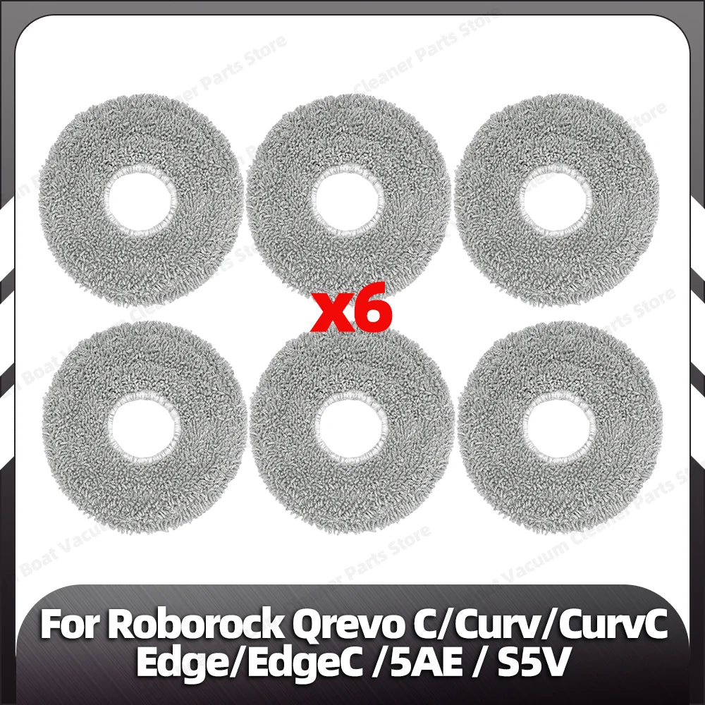 Fit for Roborock Qrevo C/QrevoC Pro/Curv/CurvC/Edge/EdgeC/5AE/S5V/S5X/5AI/5XC Main Side Brush HEPA Filter Mop Pad Dust Bag Parts