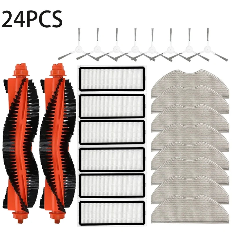 For Xiaomi Robot Vacuum S40C / E101 Parts Accessories Main Side Brush Filter Mop Rag Robot Vacuum Cleaner Consumable Kit