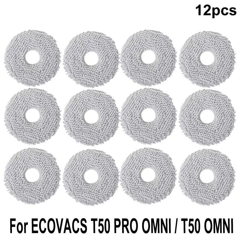 ECOVACS T50 PRO OMNI / T50 OMNI Accessories Main Side Brushes Mop Cloths HEPA Filters Dust Bags Robot Vacuum Spare Parts