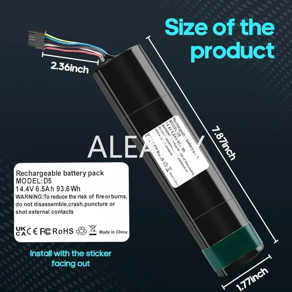 Replacement Battery 14.4v for Neato Botvac Connected D3 D3+D