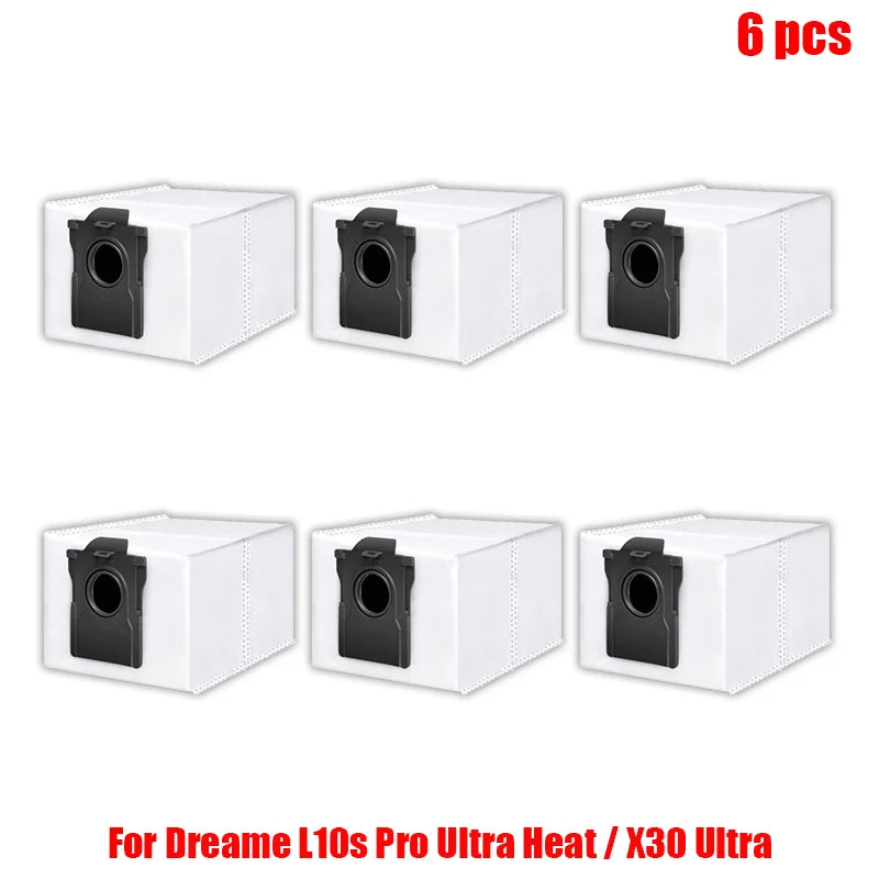 Dreame L10s Pro Ultra Heat / X30 Ultra Robot Vacuum Cleaner Parts Main Side Brush Mop Cloth Hepa Filter Dust Bag Accessories