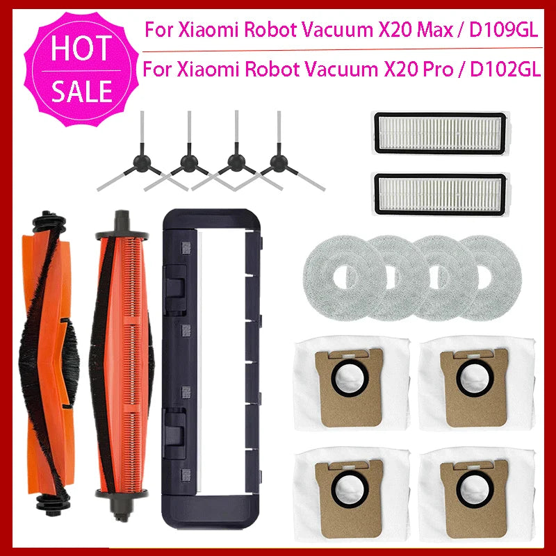 For Xiaomi Robot Vacuum X20 Pro / D102GL Parts Accessories M