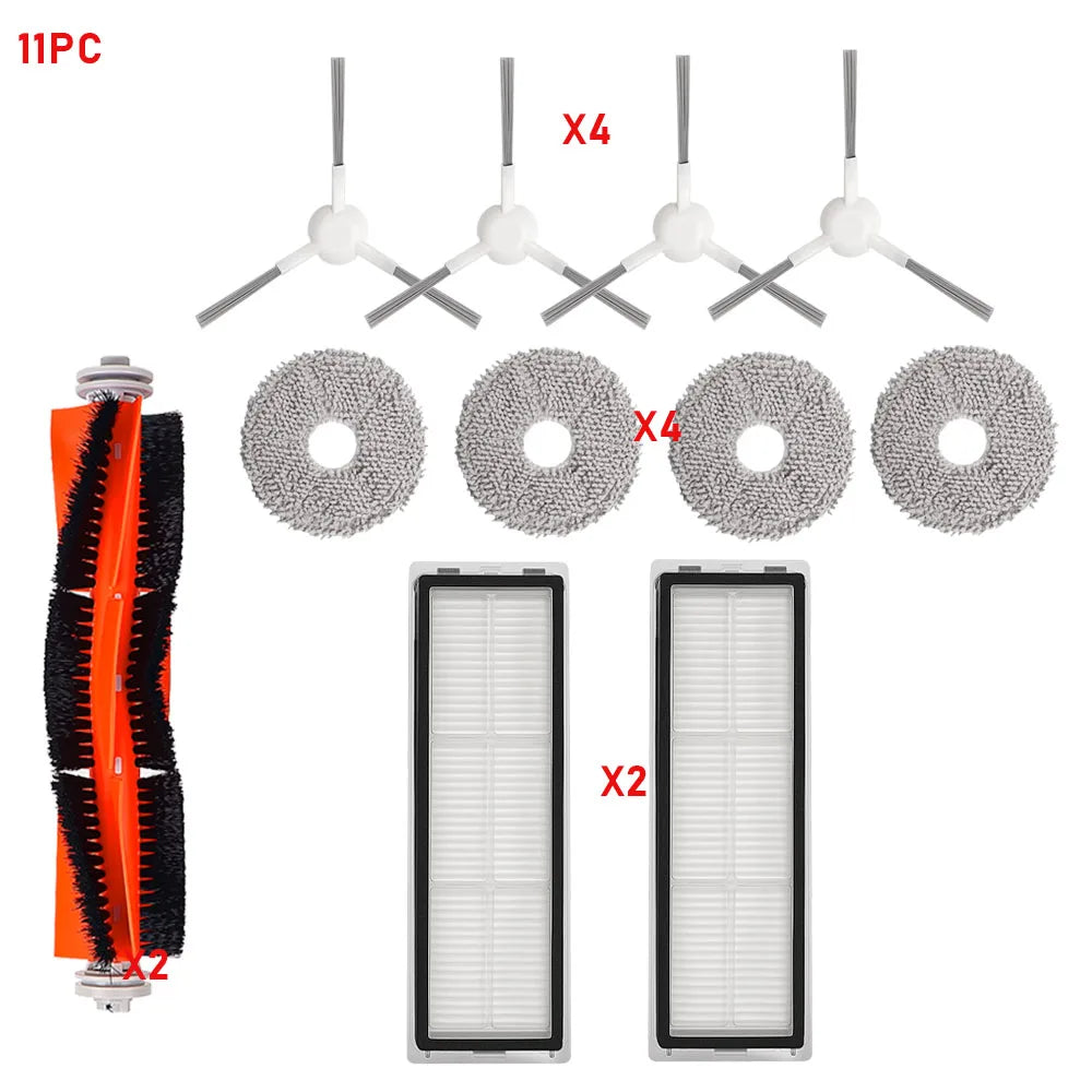 Roller Side Brush Hepa Filter Mop Cloths For Xiaomi S10 Plus B105 S20 Plus B108GL Robot Vacuum Cleaner Accessories Parts Kit