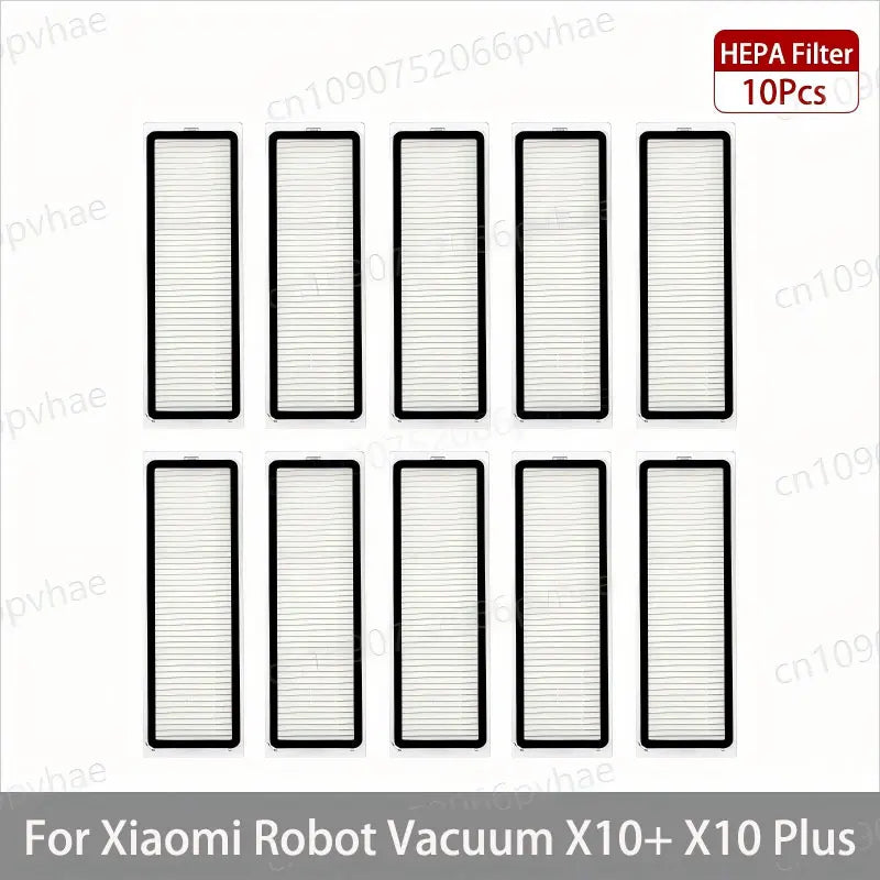 For Xiaomi Robot Vacuum X10+ / X10 Plus Parts Accessories Main Brush Side Brush Hepa Filter Mop Cloth Dust Bag Replacement Spare