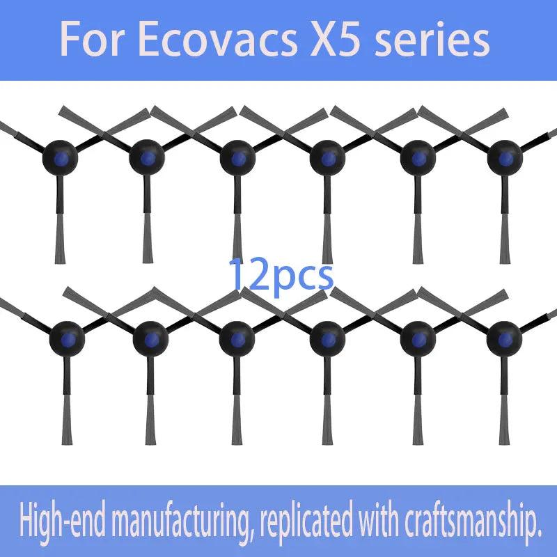 For Ecovacs DEEBOT X5 OMNI/X5 PRO OMNI Robot Vacuum Consumables Include Main Side Brushes Dust Bags Mop Pads Roller Brushes