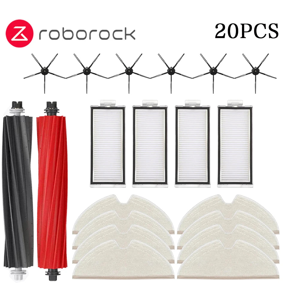 Roborock Q8 Max / Q8 Max+ / Q5 Pro / Q5 Pro+ Robot Vacuum Cleaner Accessories Main Brush Cover HEPA Filter Mop Pad Spare Parts