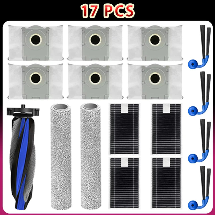For Ecovacs Deebot T90 Pro Omni/T90 Omni Robot Vacuum Accessories Main Side Brush Filter Roller Mop Dust Bags Replacement Parts